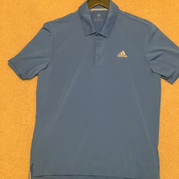 Adidas Medium blue golf polo shirt - Picture 1 of 3